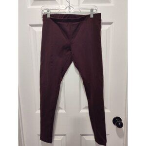 Matty M Pants Womens Medium Burgundy‎ Mid Rise Slim Stretch Careerwear Preppy